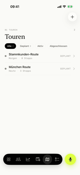 Tourenübersicht
